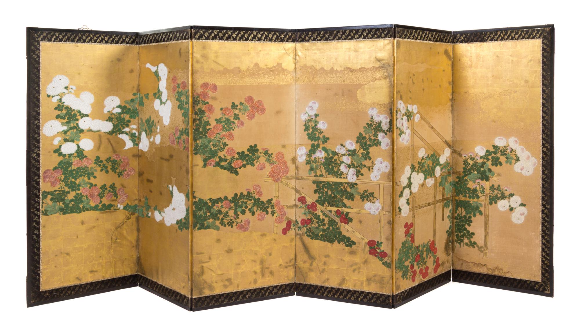 A Six-Fold Floor Screen — 18TH/19TH CENTURY