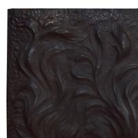 A Cast Iron Fireback 14.5" W x .25" D x 29.5" H — United States, Circa 1880