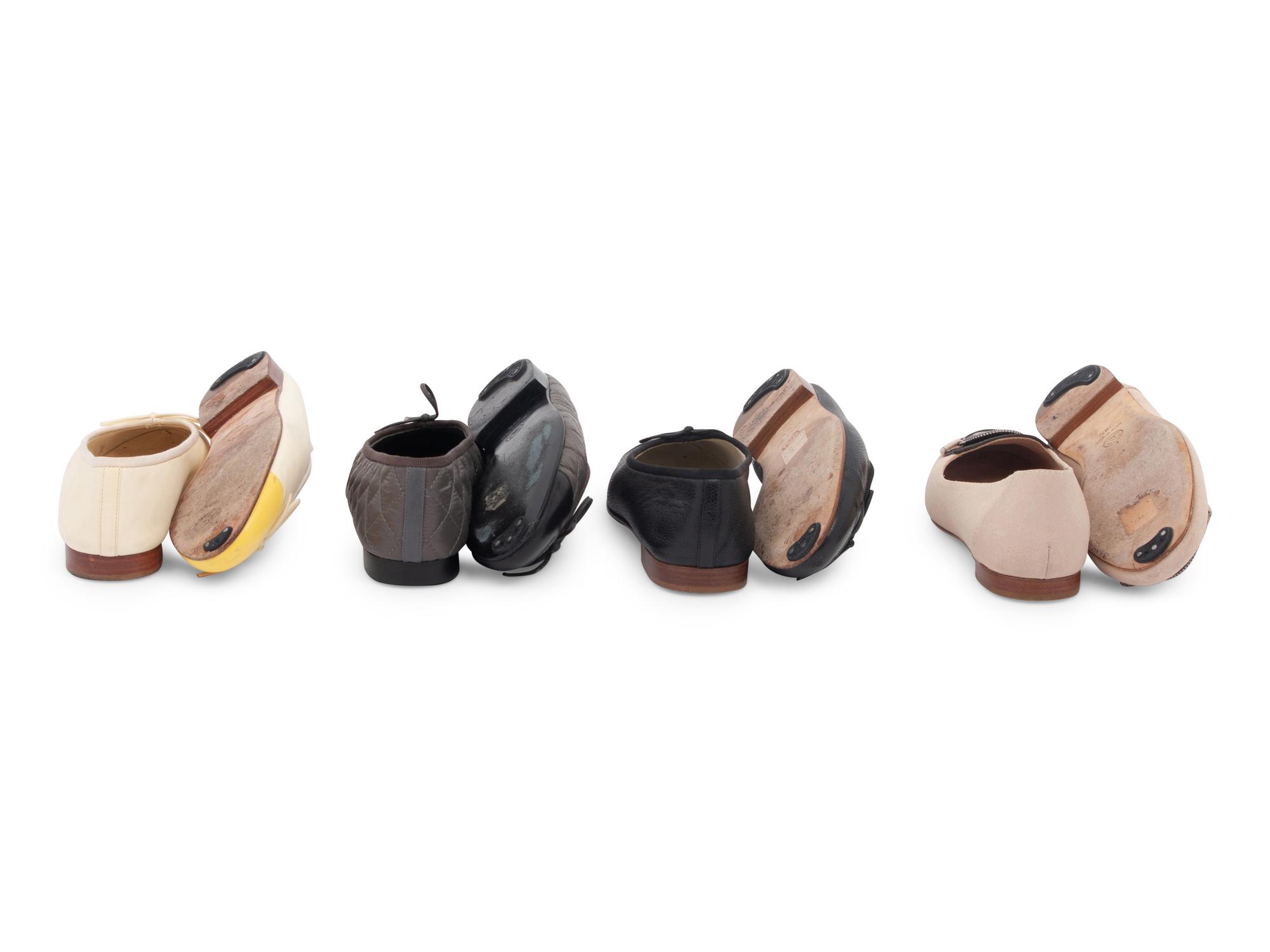 Four Pairs of Chanel Flats