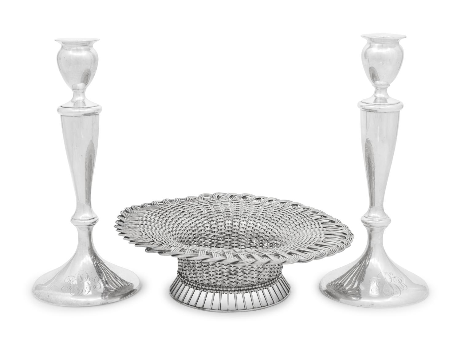 Three American Silver Table Articles