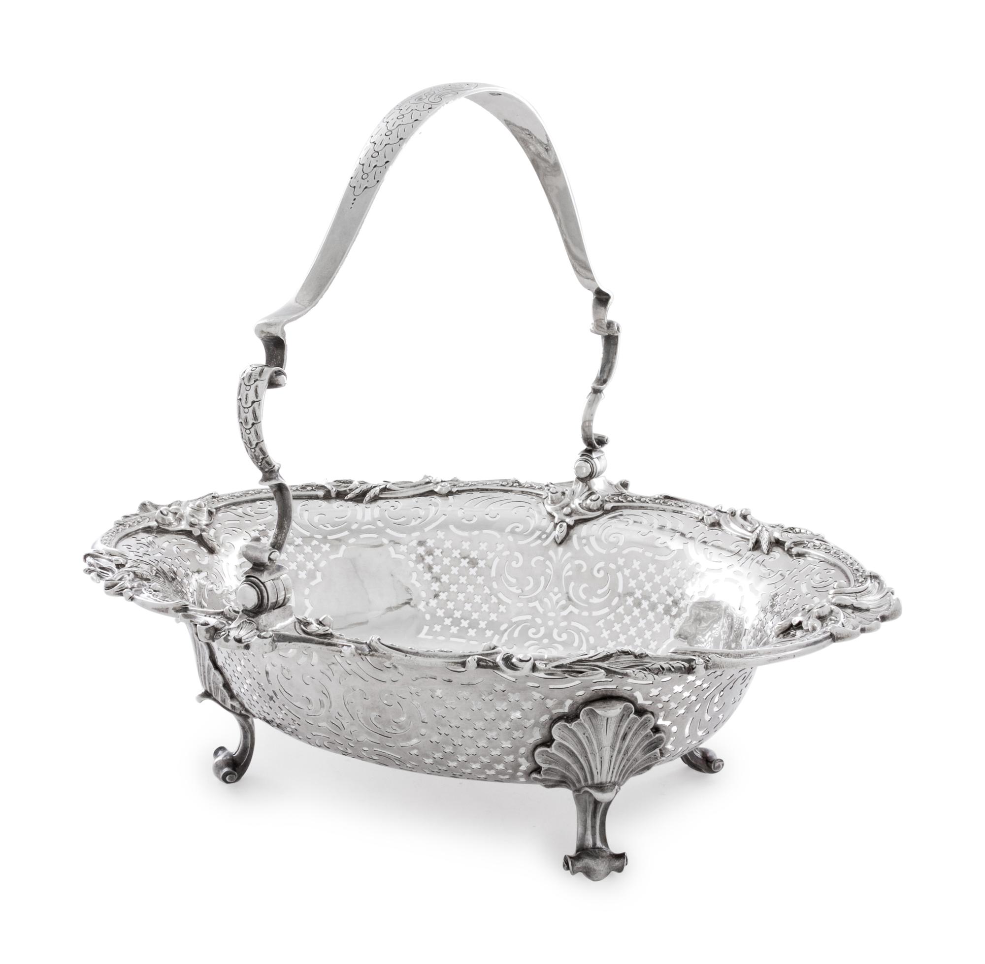 A George III Silver Centerpiece Basket