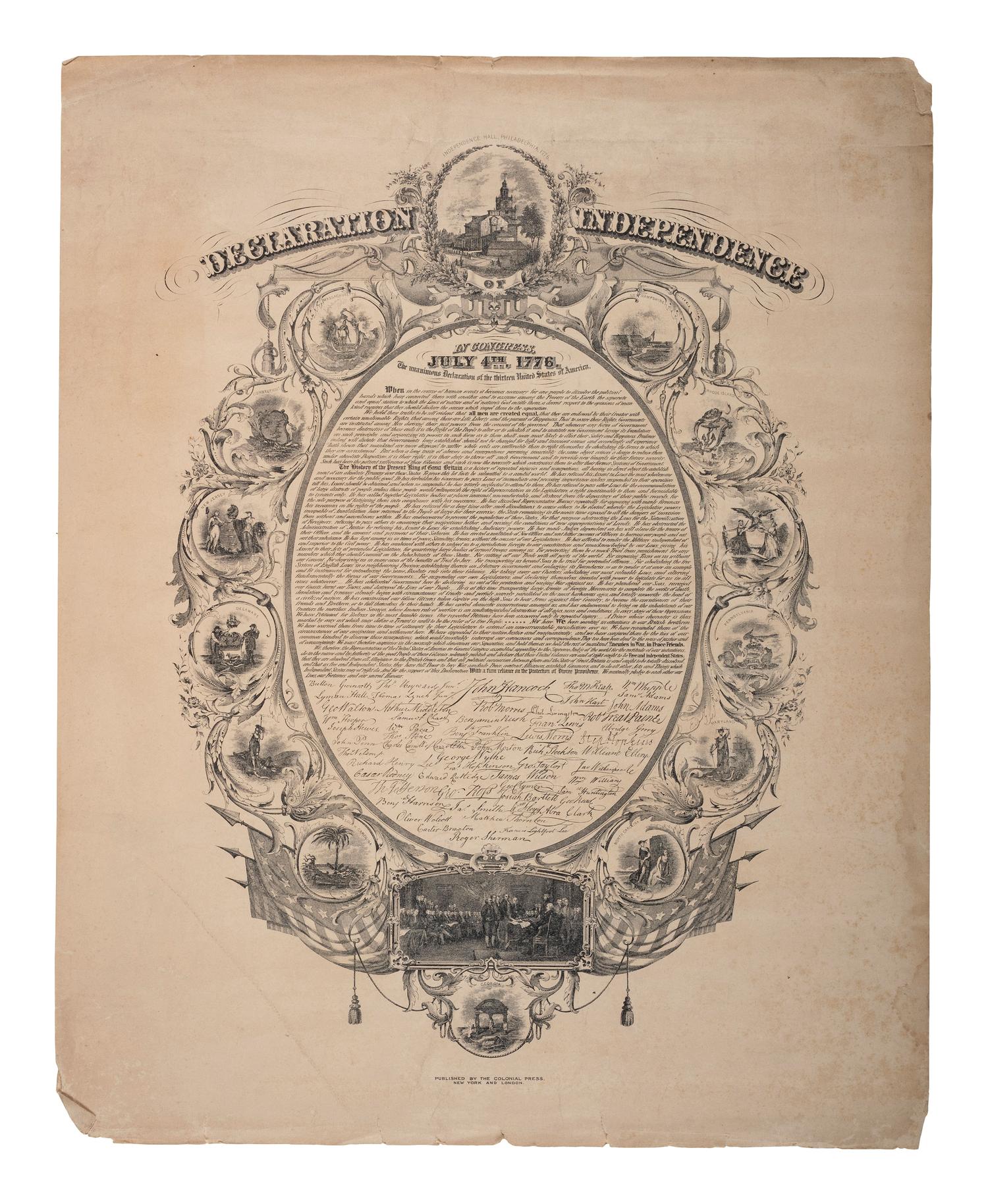 [CIVIL WAR]. A group of 3 items highlighted by military memorial certificate presented to Lieutenant William A. Williams, Co. H, 123rd Ohio Infantry, POW Libby Prison.