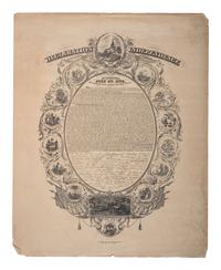[CIVIL WAR]. A group of 3 items highlighted by military memorial certificate presented to Lieutenant William A. Williams, Co. H, 123rd Ohio Infantry, POW Libby Prison.