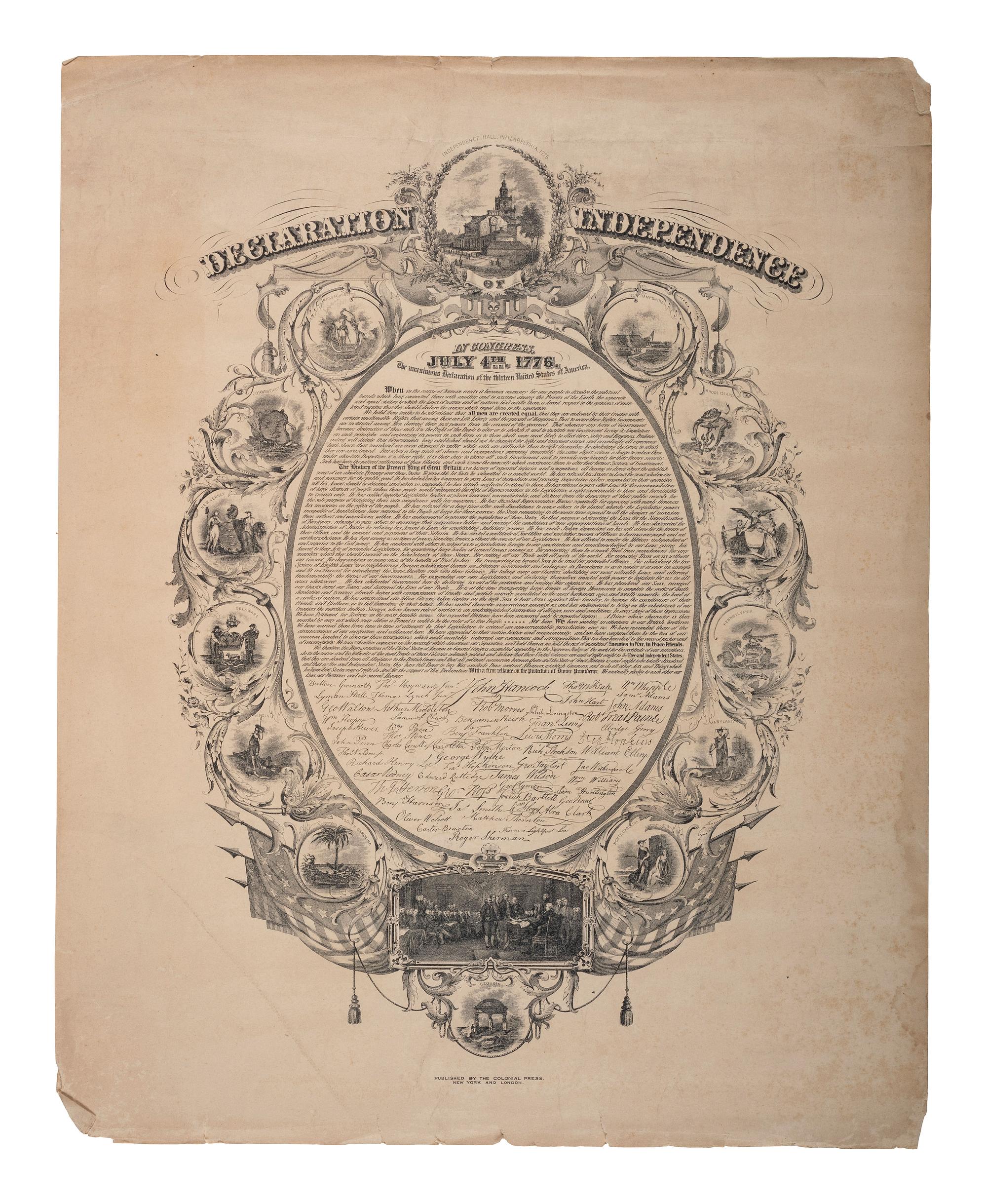 [CIVIL WAR]. A group of 3 items highlighted by military memorial certificate presented to Lieutenant William A. Williams, Co. H, 123rd Ohio Infantry, POW Libby Prison.