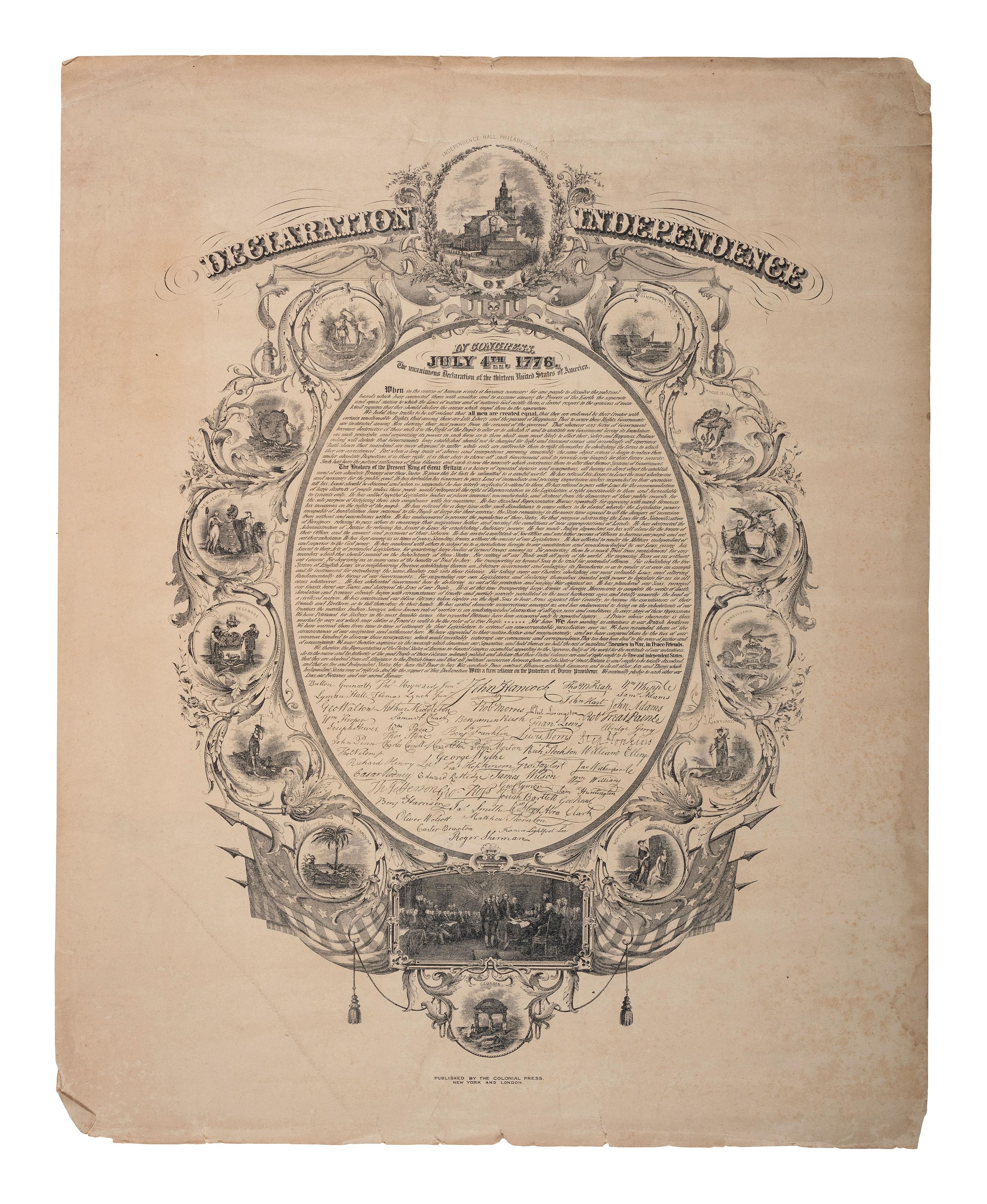 [CIVIL WAR]. A group of 3 items highlighted by military memorial certificate presented to Lieutenant William A. Williams, Co. H, 123rd Ohio Infantry, POW Libby Prison.
