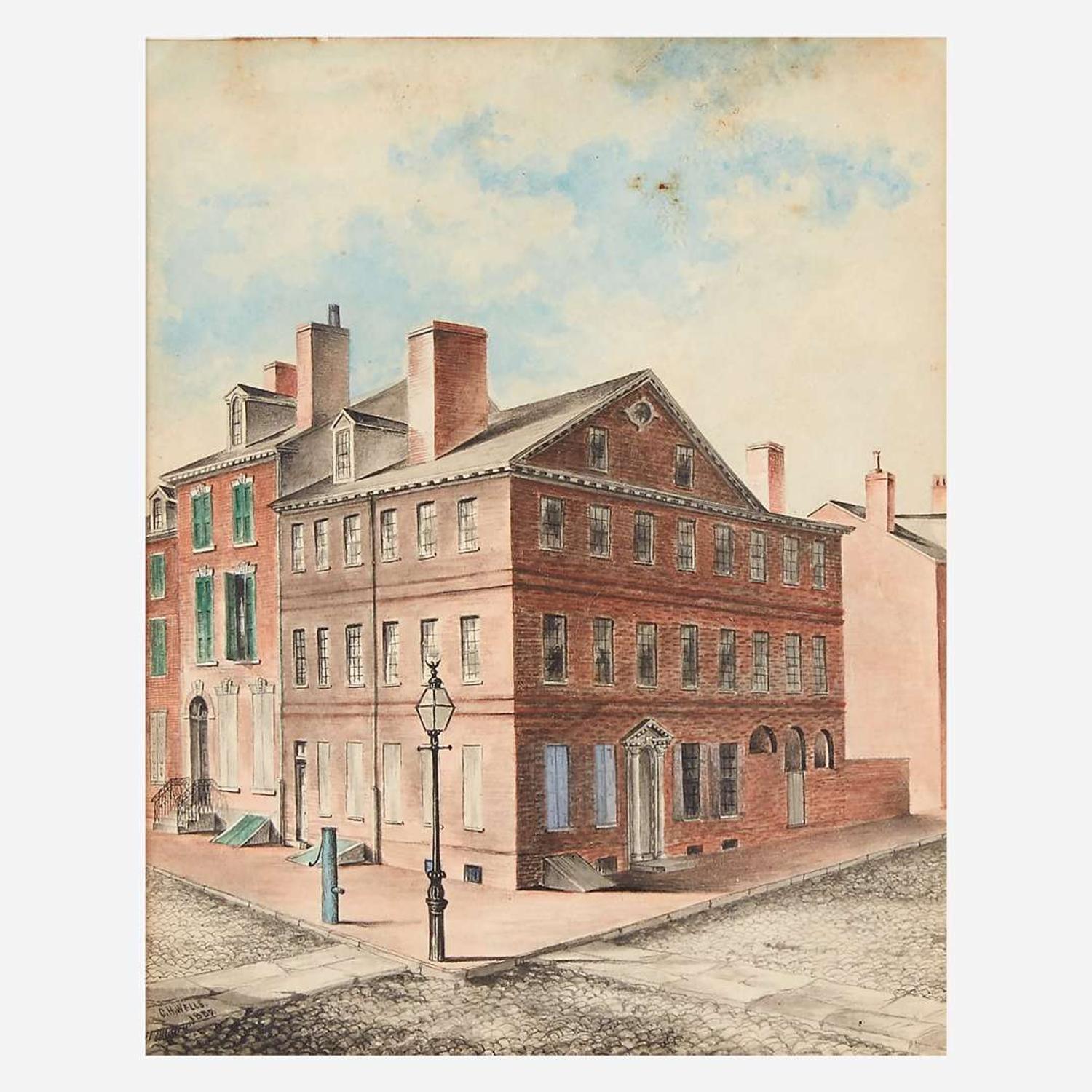 Charles H. Wells (1832-1884) A Philadelphia Corner House