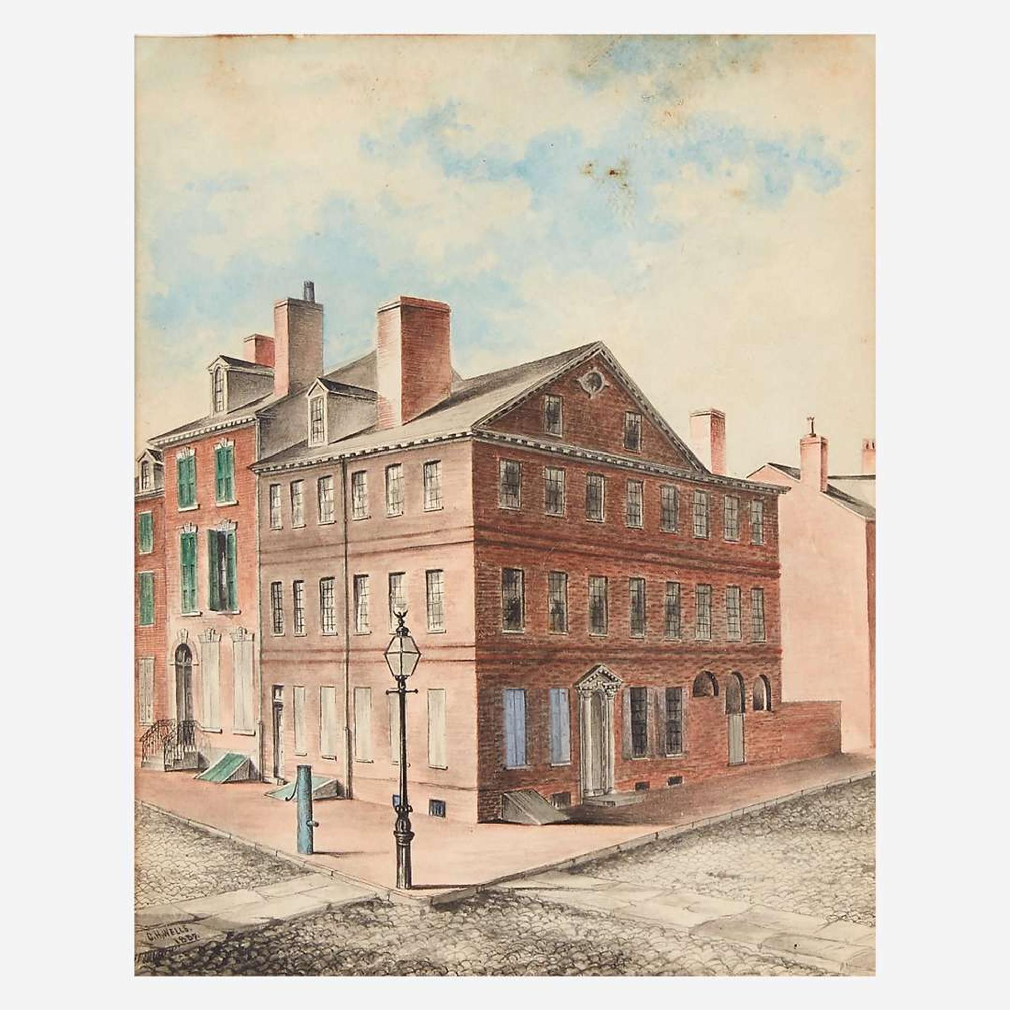 Charles H. Wells (1832-1884) A Philadelphia Corner House