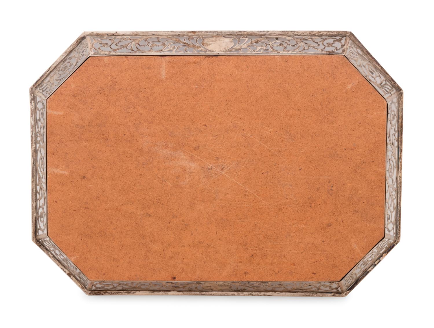 An Italian Silver Serving Tray