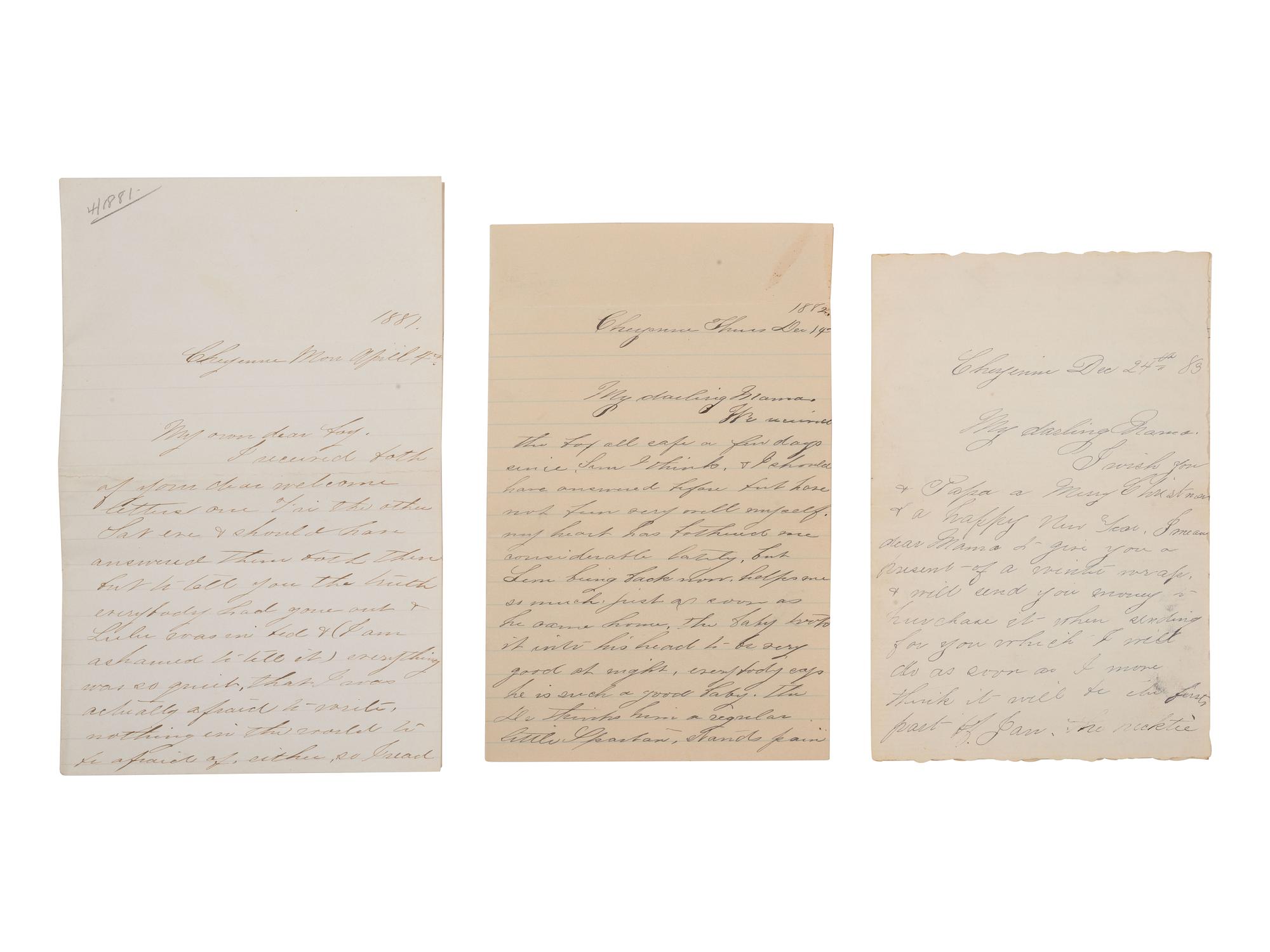 [WYOMING TERRITORY]. Letter archive of Wyoming Stock Growers Association member Lemuel C. Smith, Jr. (1857-1930) including descriptions of Cheyenne and the Wyoming cattle industry, ca 1866-1928.