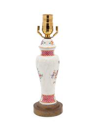 A Samson Porcelain Vase Mounted as a Lamp — 19TH CENTURY