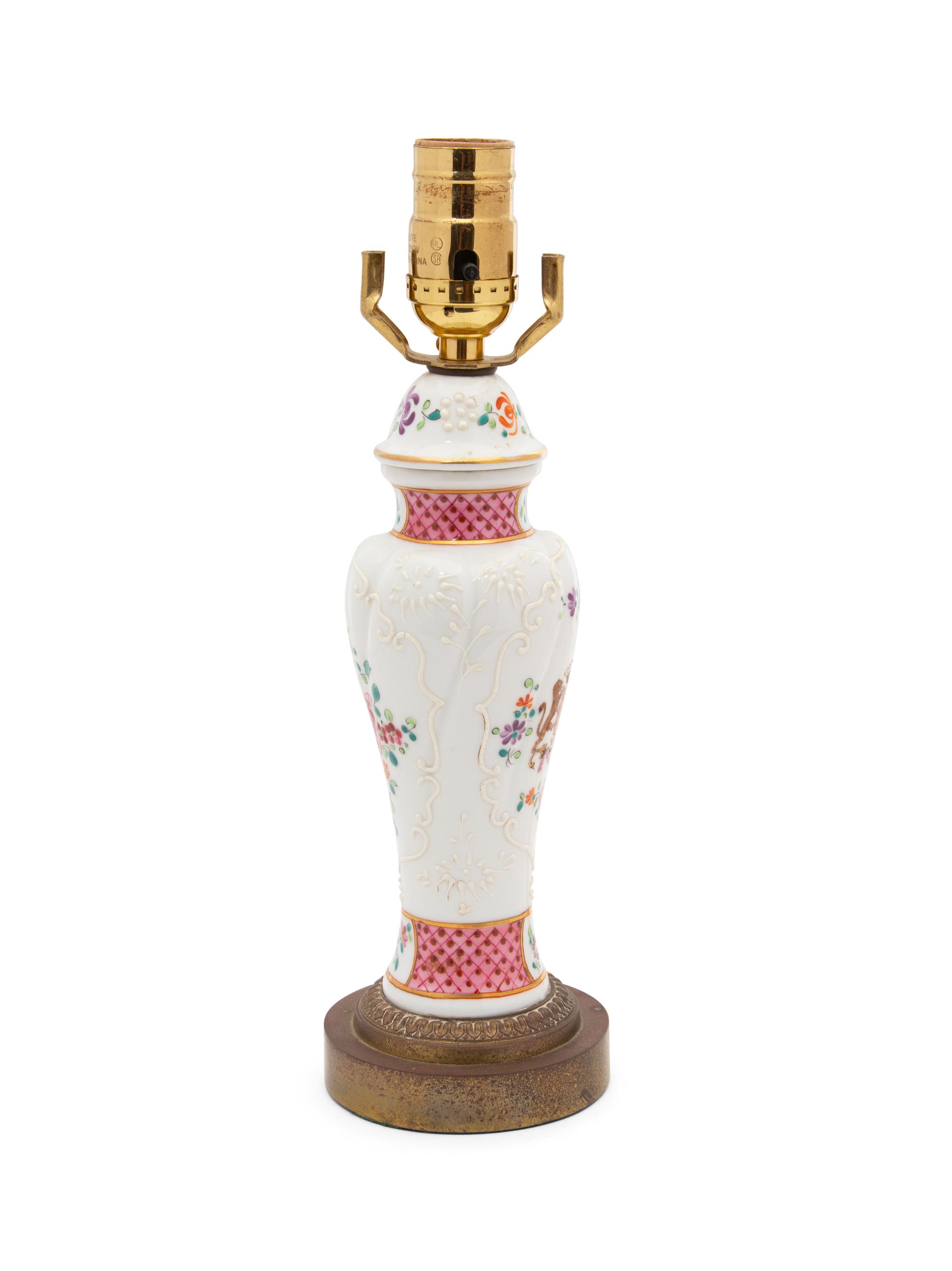 A Samson Porcelain Vase Mounted as a Lamp — 19TH CENTURY