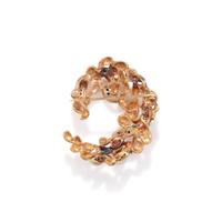 BICOLOR GOLD AND DIAMOND BROOCH