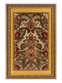 A Pair of Italian Silk Velvet Panels
