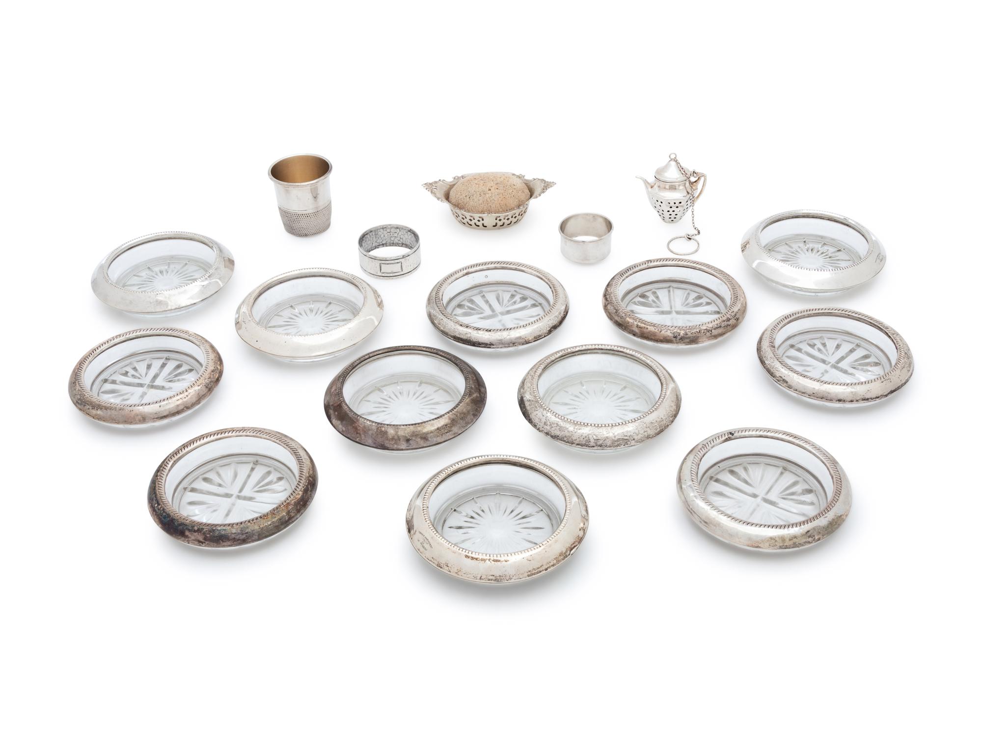 A Collection of American Silver and Silver Mounted Articles — 20th Century