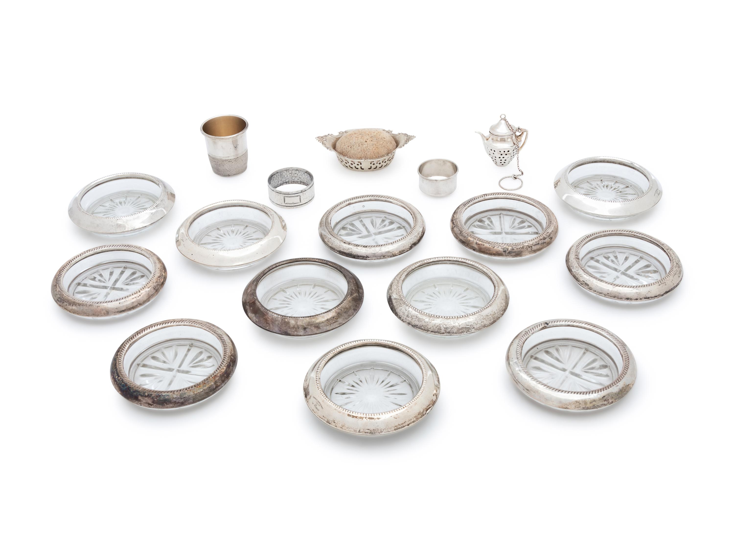 A Collection of American Silver and Silver Mounted Articles — 20th Century