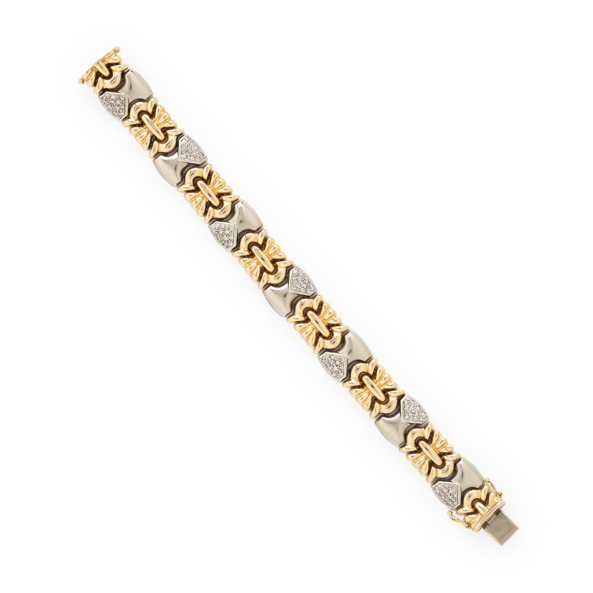 Bicolor Gold and Diamond Bracelet