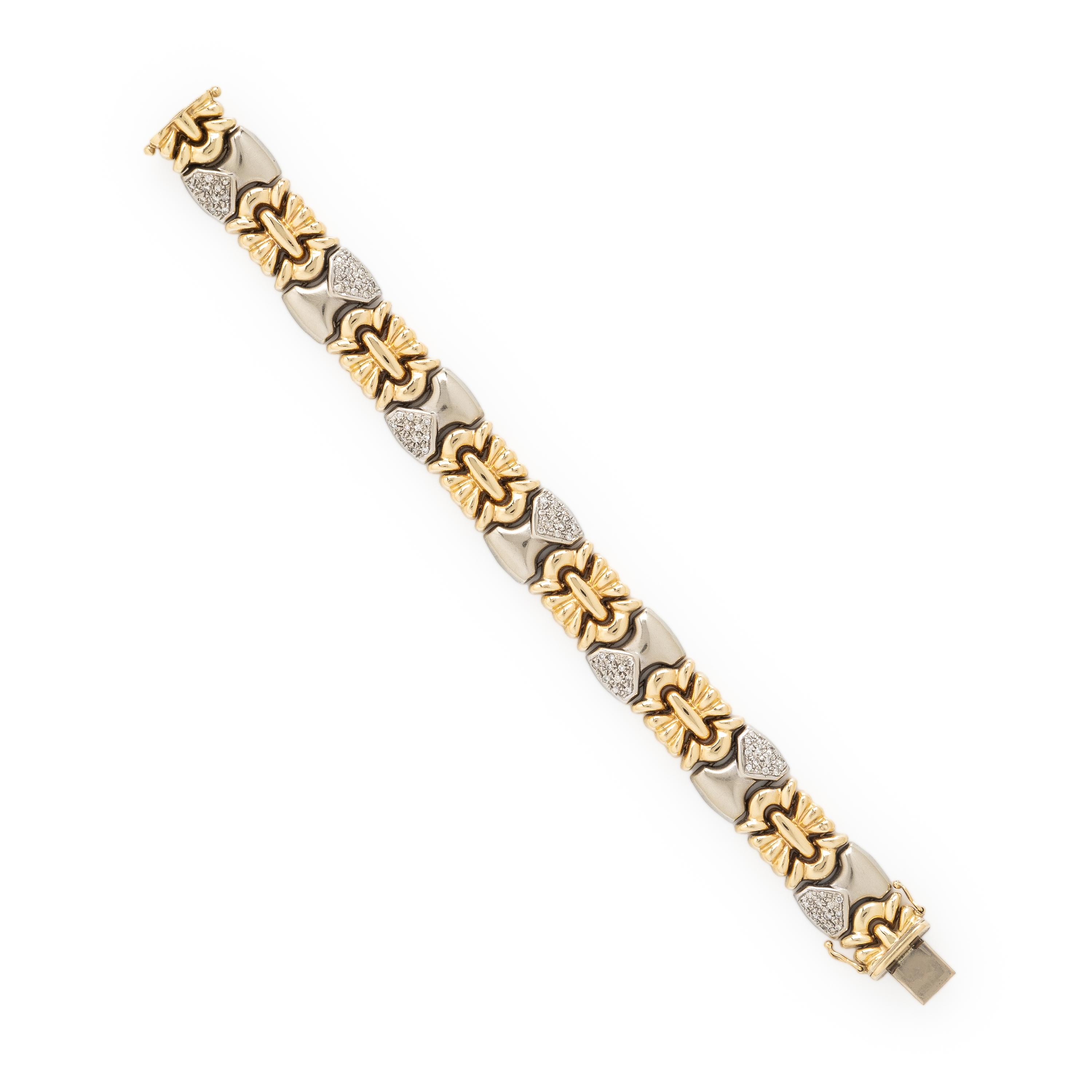 Bicolor Gold and Diamond Bracelet