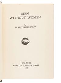 HEMINGWAY, Ernest (1899-1961). Men Without Women. New York: Scribner's, 1927.