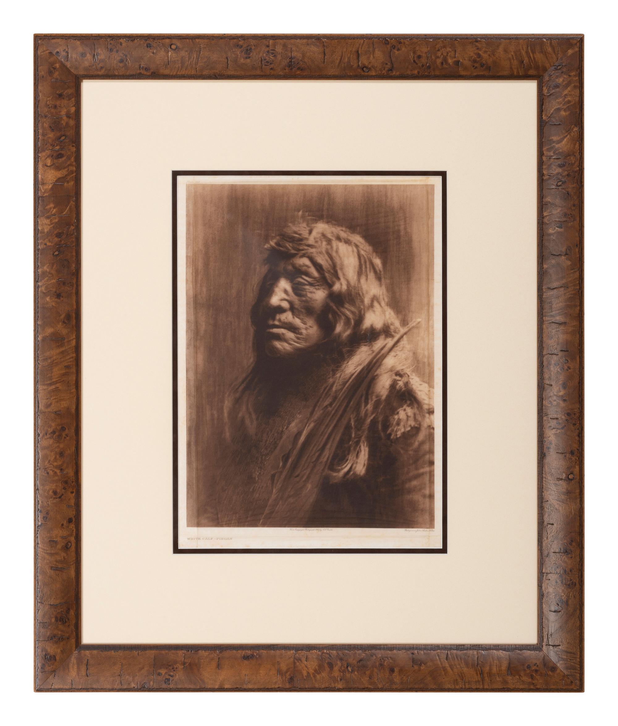 CURTIS, Edward (1868-1952). White Calf - Piegan. Portfolio photogravure.