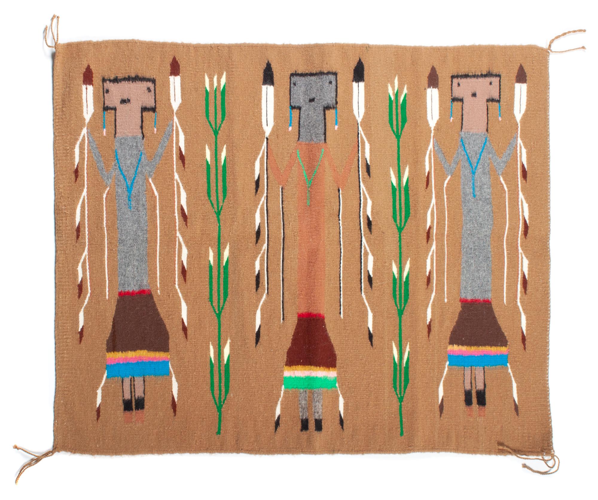 Two Contemporary Navajo Rugs Largest 36 x 57 inches