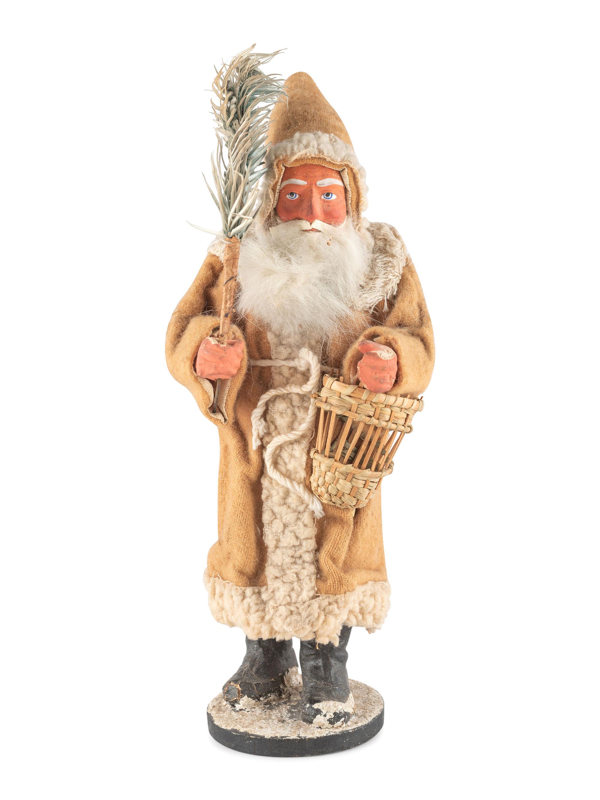 A German Papier-Mâché Santa Claus Candy Container