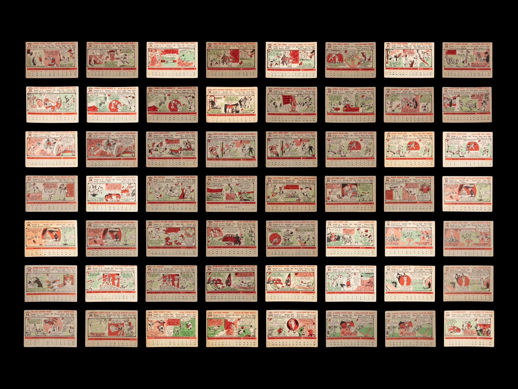 A Collection of 1954-56 Topps and Bowman Baseball Cards (166)