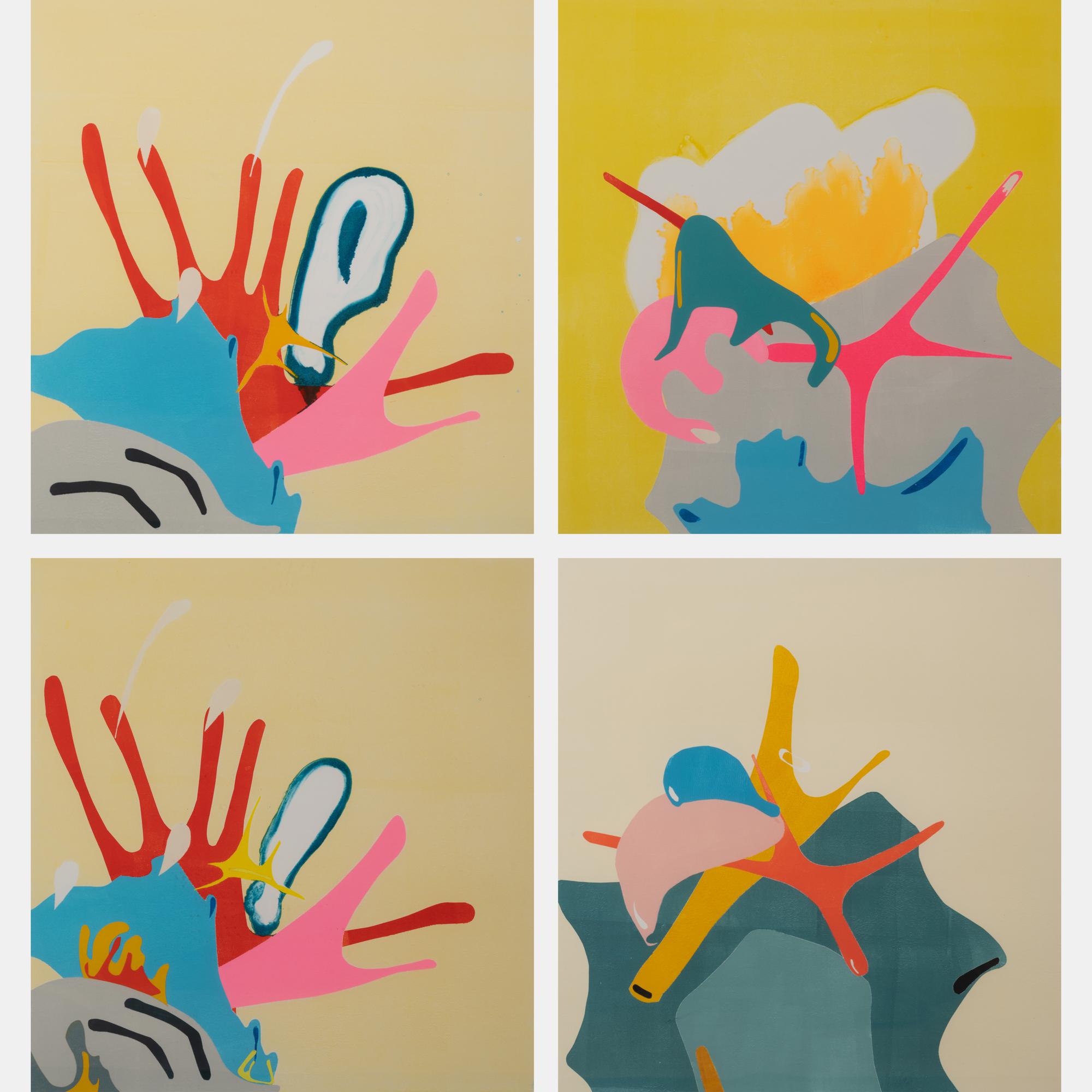 Untitled 10, 11, 13, and 14 (a group of four works)
