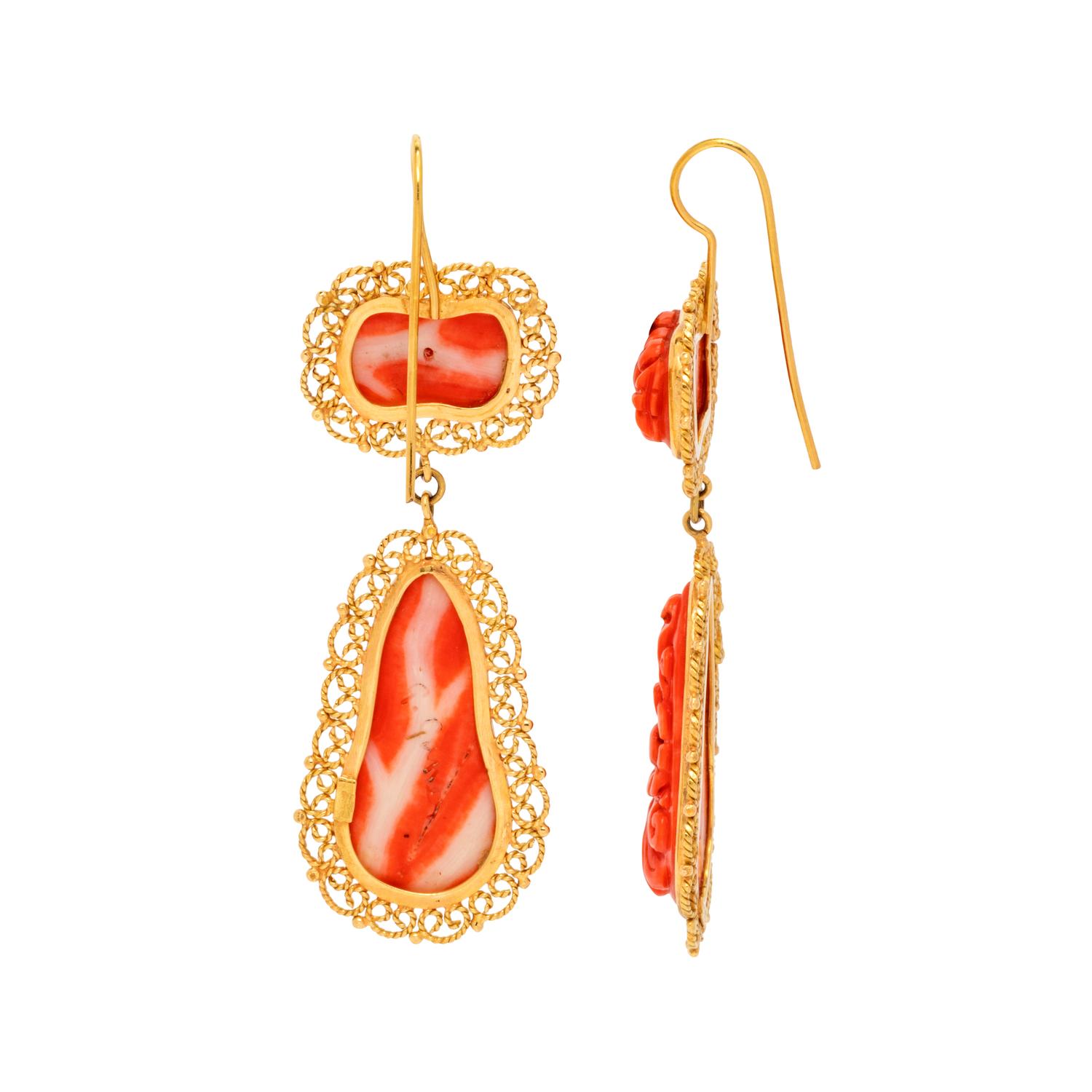 CORAL EARRINGS
