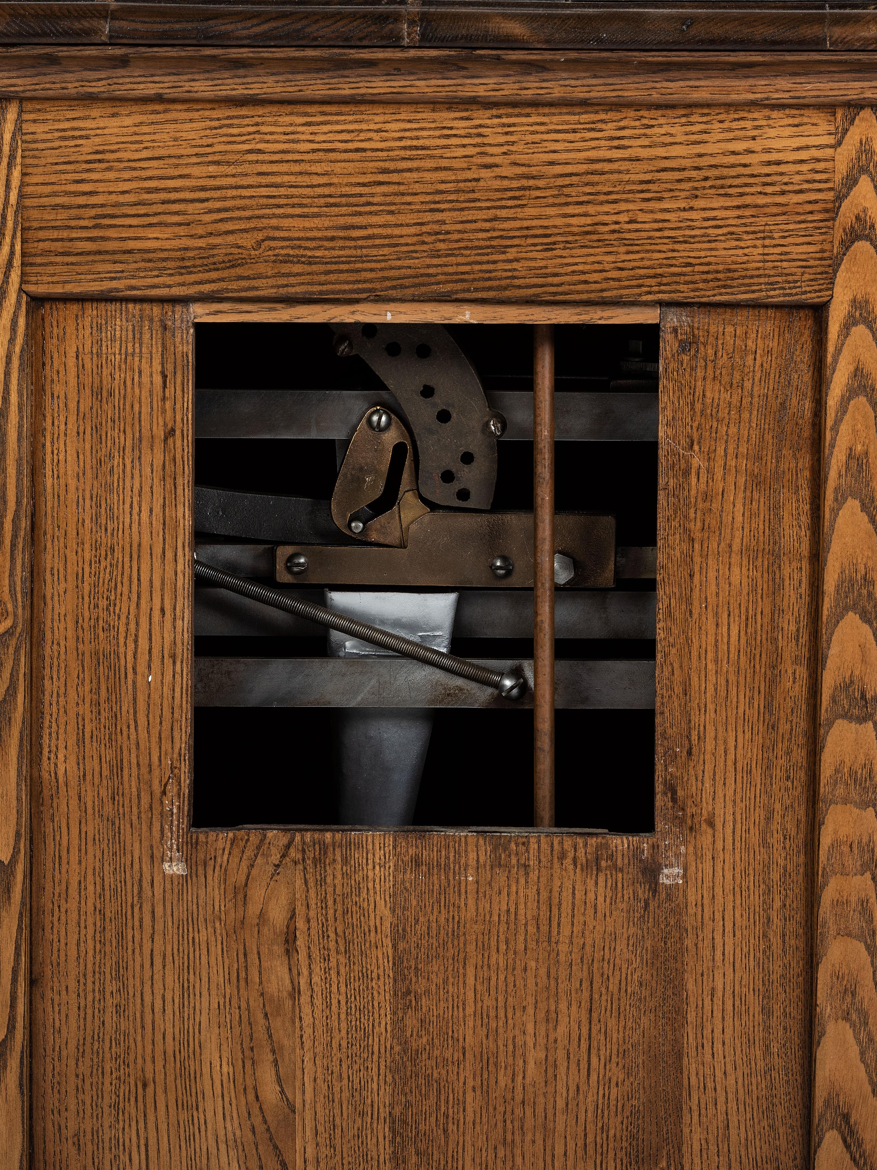 A Mike Munves One Cent High Striker Skill Game in Oak Case
