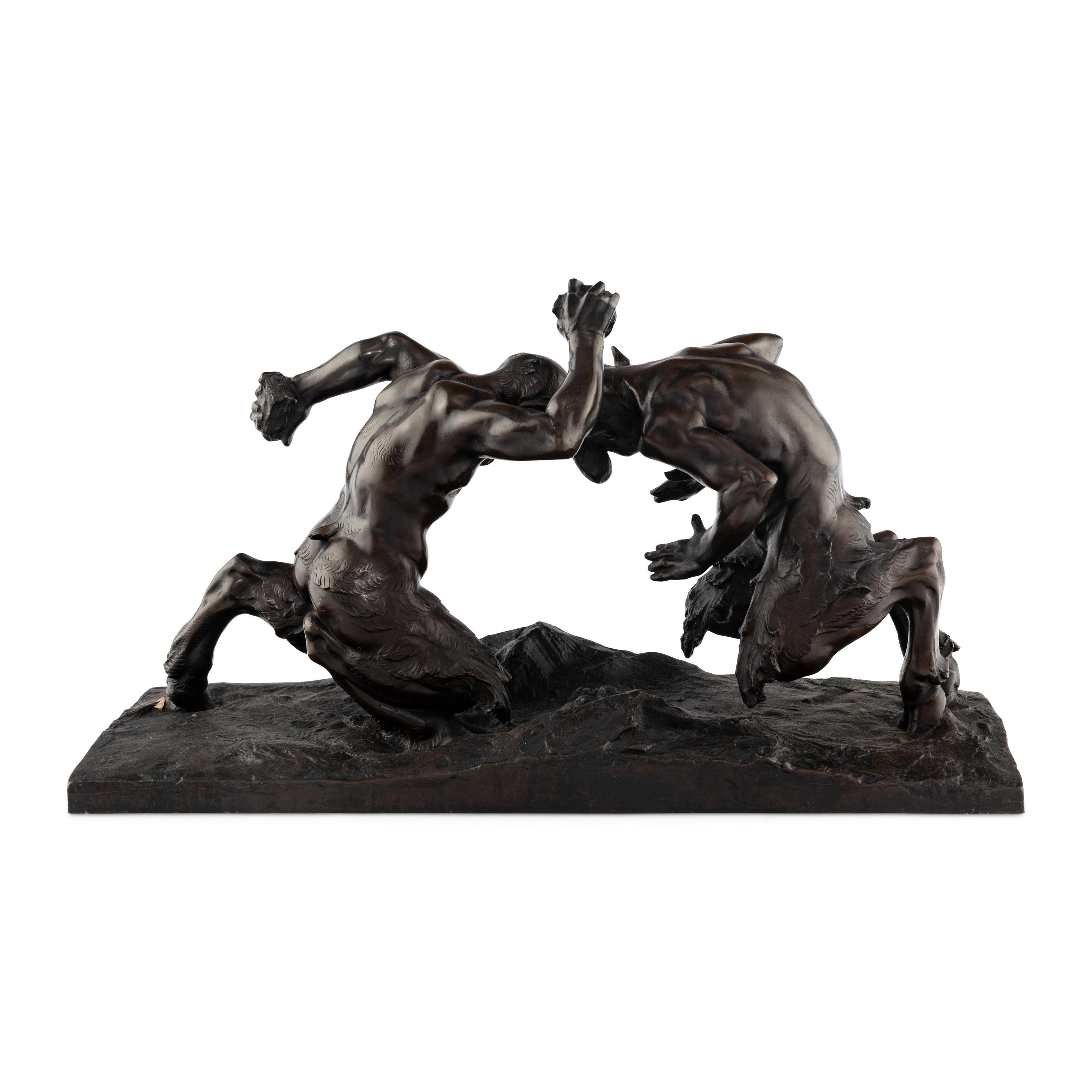 Alfred James Oakley (British, 1880-1959) — Fighting Fauns, 1927
