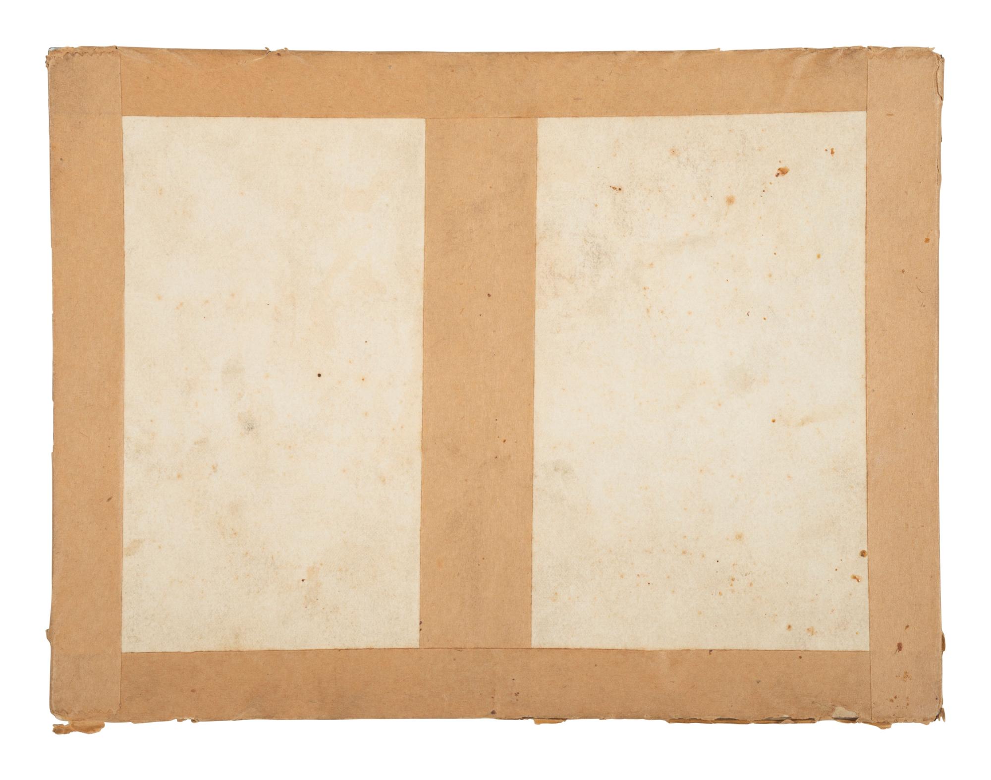 [INDIAN WARS]. 2 photographs of a cadaver, possibly a victim of a Native American attack.