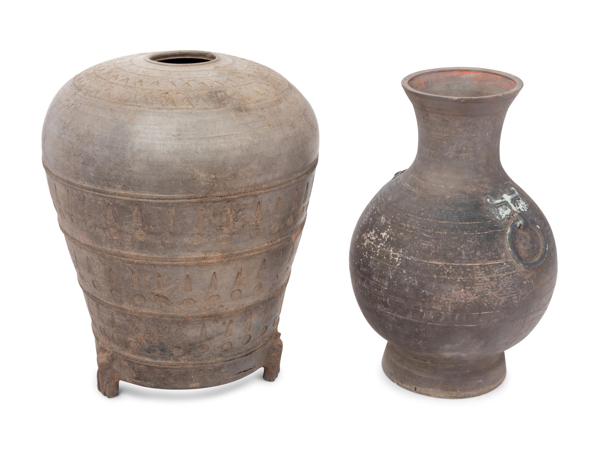 Two Chinese Pottery Vessels