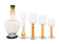 An Orrefors Nobel Thirty-Three Piece Stemware Service