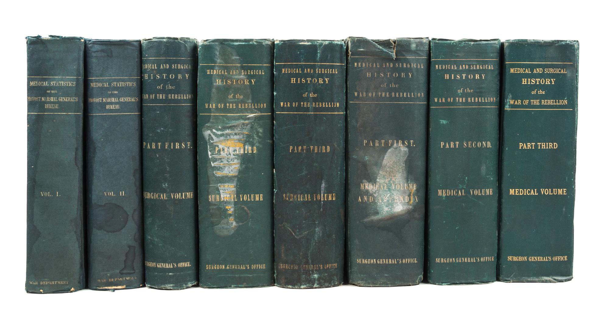 HUNTINGTON, OTIS WOODWARD, et al. The Medical and Surgical History of the War of the Rebellion. Wash., 1870-1888. 8 vols.