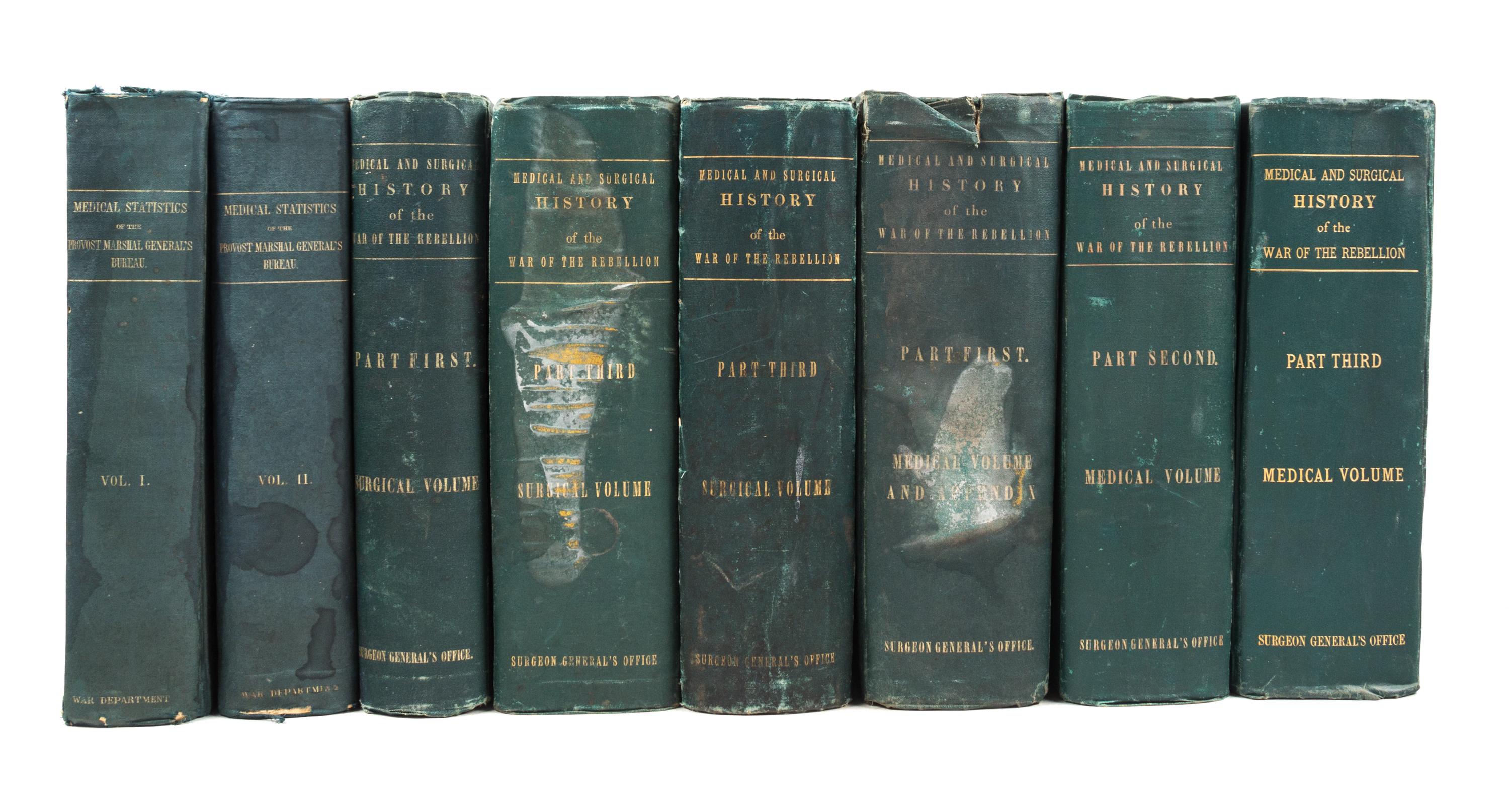 HUNTINGTON, OTIS WOODWARD, et al. The Medical and Surgical History of the War of the Rebellion. Wash., 1870-1888. 8 vols.