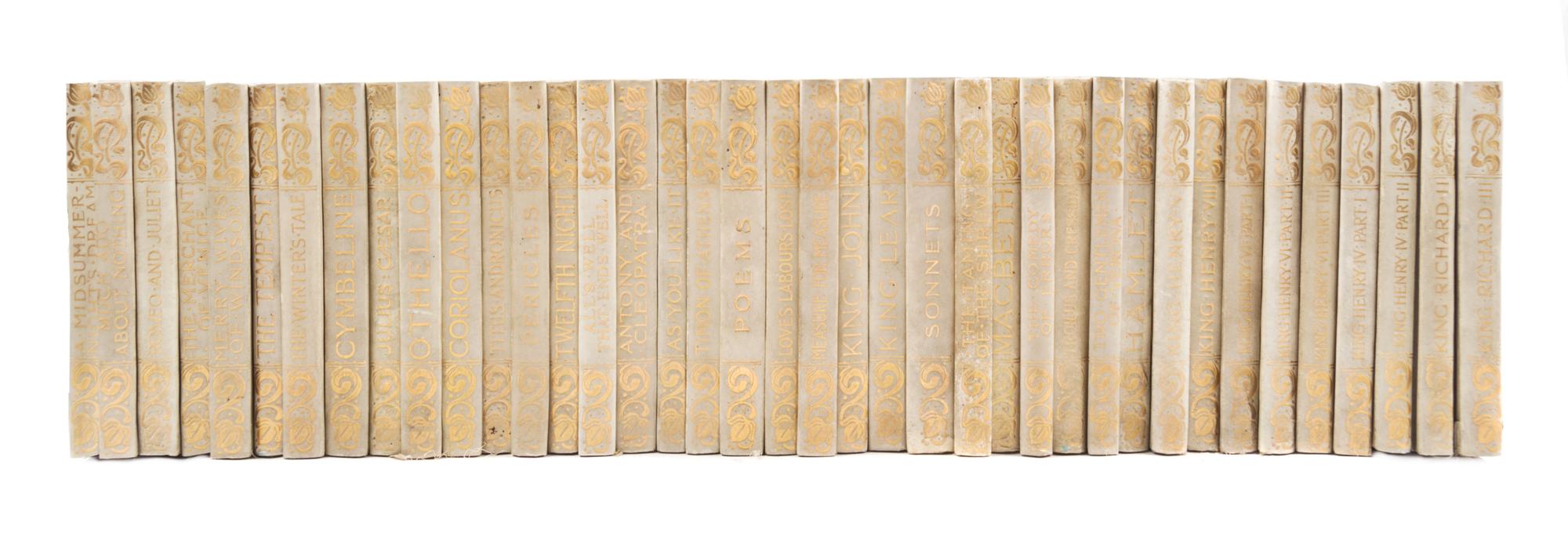 (COLLECTED WORKS) SHAKESPEARE, WILLIAM. The Chiswick Shakespeare. London, 1899-1902. 39 vols. Limited.