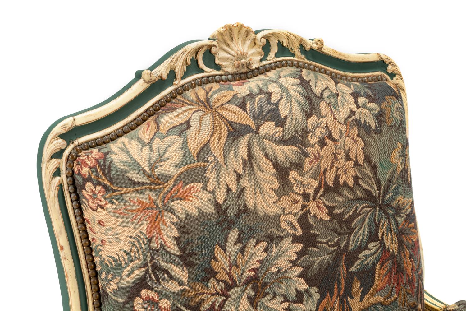 A Louis XV Painted Bergère