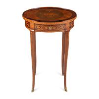 A Louis XVI Style Kingwood and Marquetry Writing Table