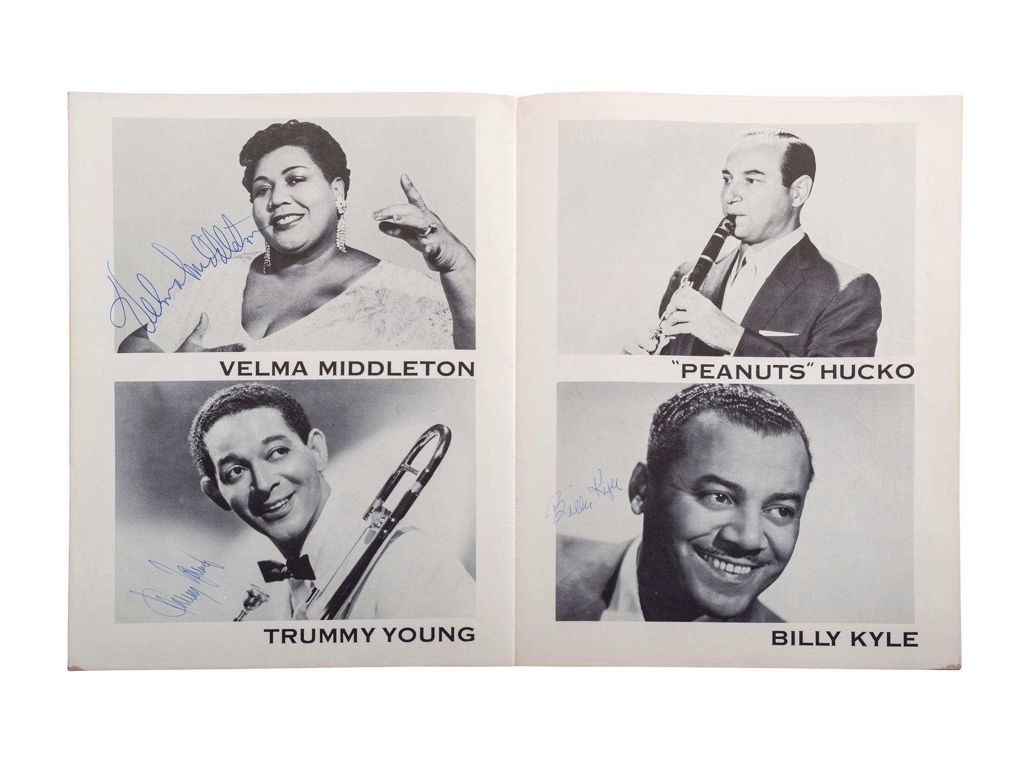 ARMSTRONG, Louis (1901-1971). Louis Armstrong and his Concert Group: Satchmo the Great . Ca 1950s.