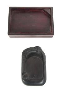 A Japanese Ink Stone Length 6 3/8 x width 3 7/8 inches. — 20TH CENTURY