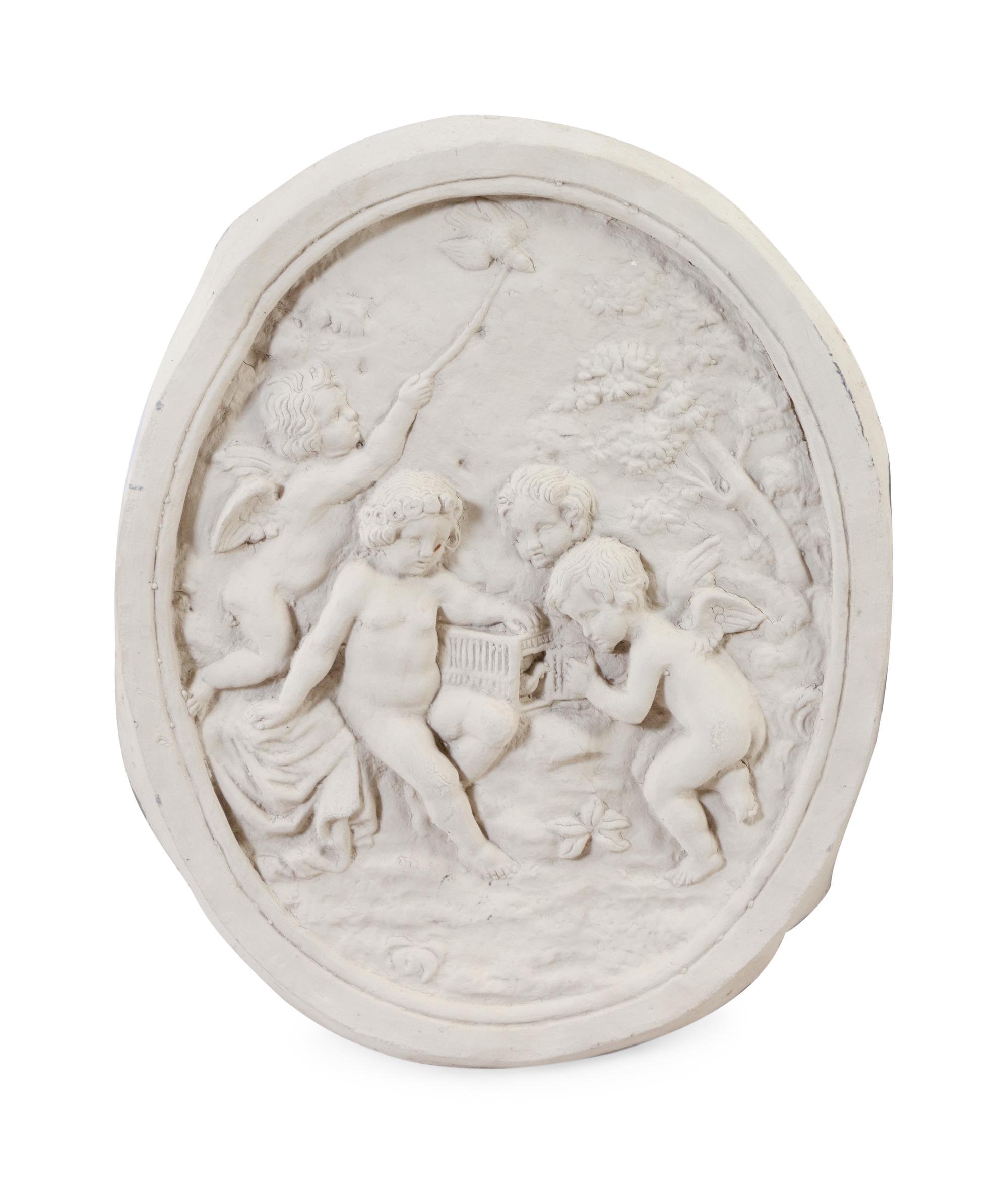 Three Louis XV Style Cast Metal and White Painted Panels
