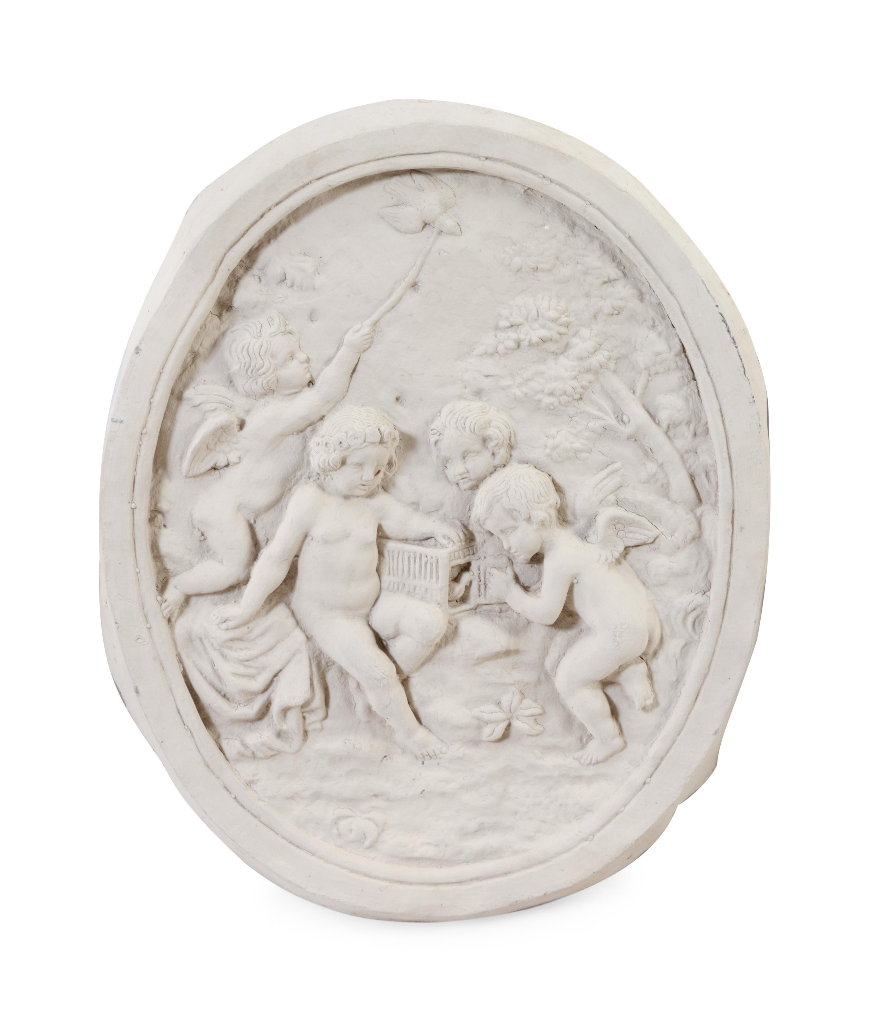 Three Louis XV Style Cast Metal and White Painted Panels