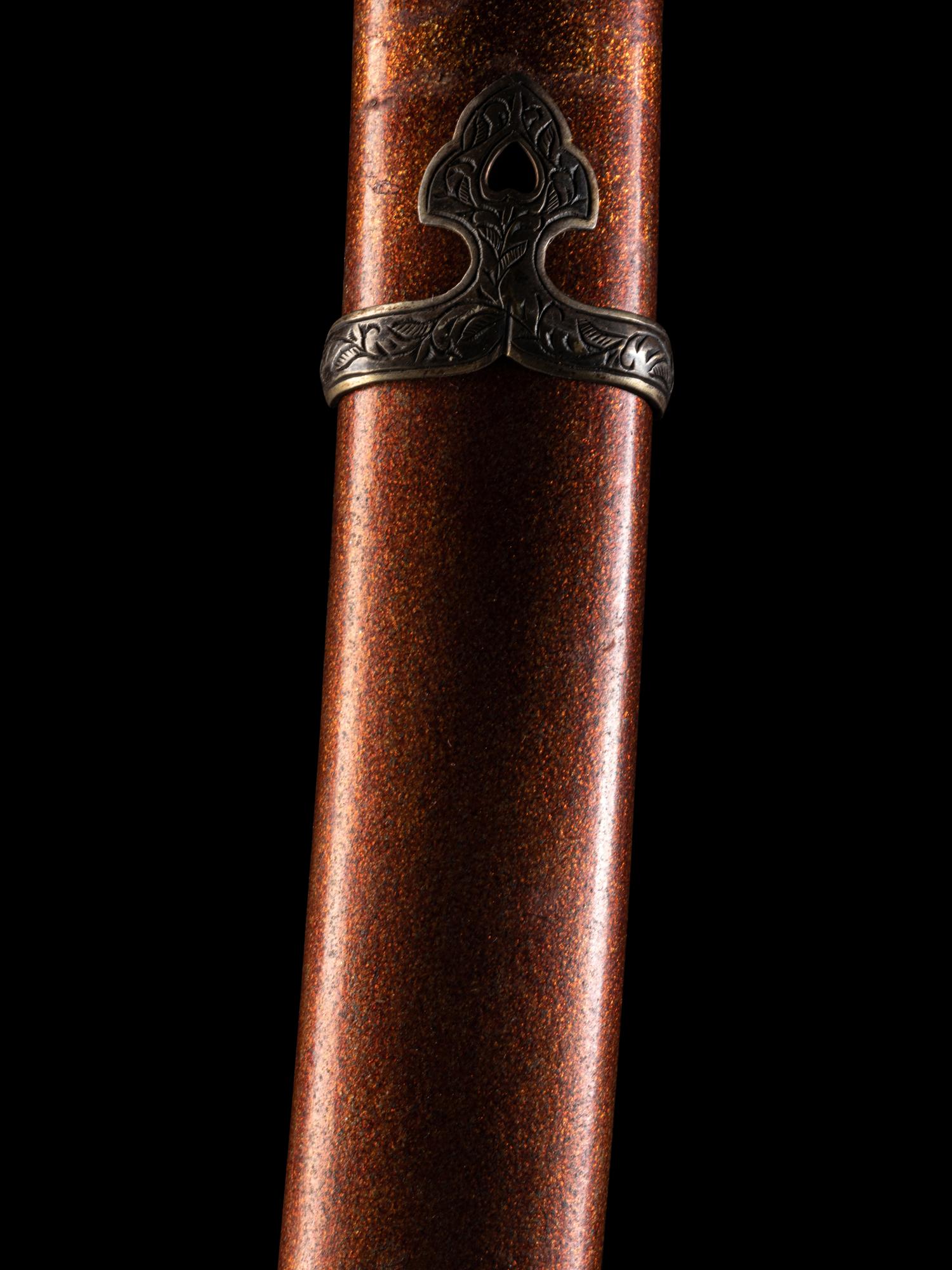 A Set of Sword Fittings and Scabbard for A Tachi