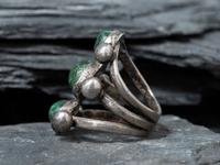 Early Navajo Ingot and Malachite Rings, Collected by Hoffman Birney (1891-1958)