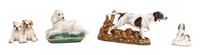 Four Royal Doulton Porcelain Figures or Figural Groups Width of widest 11 3/4 inches. — 20TH CENTURY