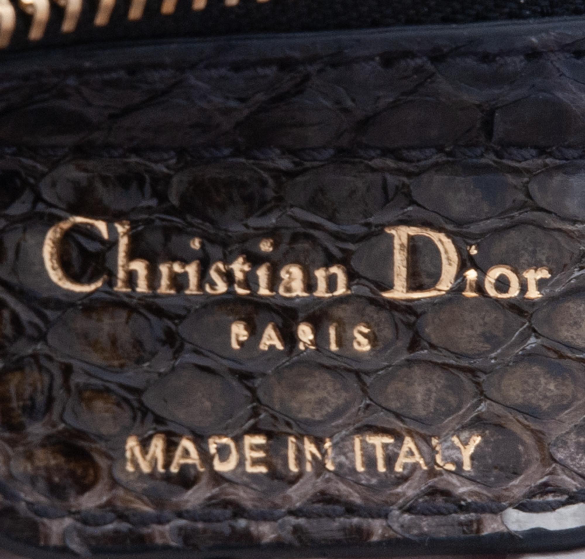 Christian Dior Miss Dior Studded Python Flap Bag, 2009