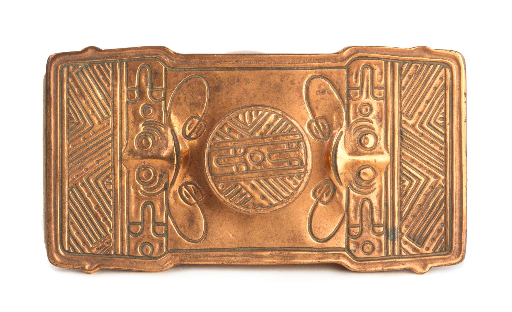 Tiffany Studios, EARLY 20TH CENTURY, a collection of three rare pattern desk articles
