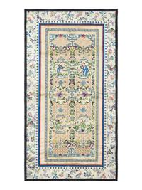 Seven Chinese Embroidered and Woven Silk Panels