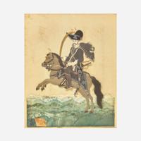 A set of six English dressed portraits of Eastern European military officers early 20th century