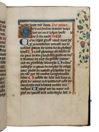 CIRCLE OF THE MASTER OF MS REID 33 and SELWERD ABBEY SCRIPTORIUM (AGNES MARTINI?) (active The Netherlands, Groningen, c. 1468-1510) Book of Hours, in Dutch, illuminated manuscript on parchment [The Netherlands, Groningen, c. 1480–1490]